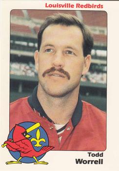 1989 Louisville Redbirds #37 Todd Worrell Front