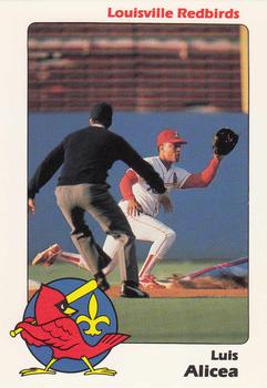 1989 Louisville Redbirds #8 Luis Alicea Front