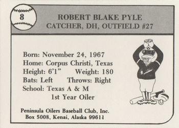 1989 Peninsula Oilers #8 Blake Pyle Back