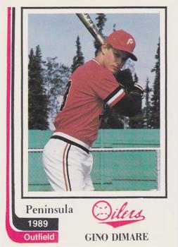 1989 Peninsula Oilers #10 Gino Dimare Front