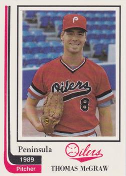 1989 Peninsula Oilers #13 Thomas McGraw Front