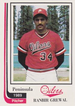 1989 Peninsula Oilers #17 Ranbir Grewal Front