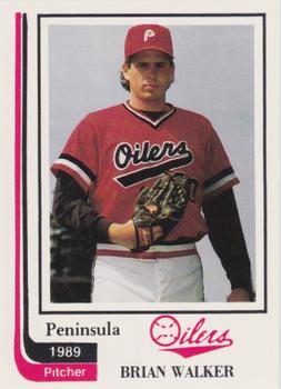 1989 Peninsula Oilers #21 Brian Walker Front
