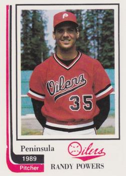 1989 Peninsula Oilers #25 Randy Powers Front