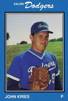 1989 Salem Dodgers #14 John Kries Front