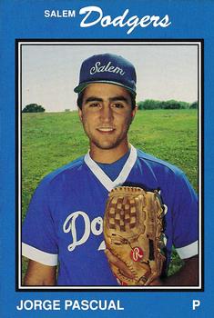 1989 Salem Dodgers #21 Jorge Pascual Front