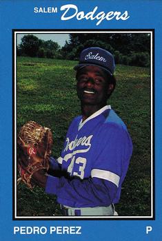 1989 Salem Dodgers #23 Pedro Perez Front