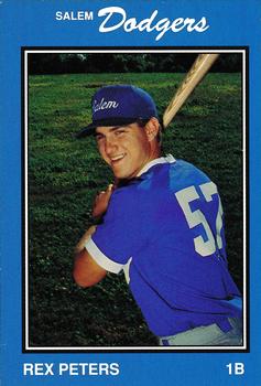 1989 Salem Dodgers #24 Rex Peters Front