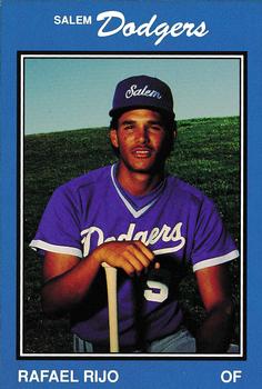 1989 Salem Dodgers #26 Rafael Rijo Front