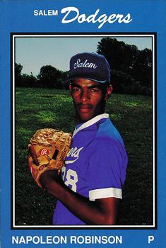 1989 Salem Dodgers #27 Napoleon Robinson Front
