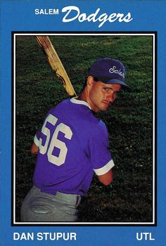 1989 Salem Dodgers #29 Dan Stupur Front