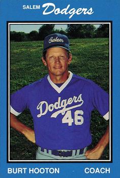 1989 Salem Dodgers #2 Burt Hooton Front