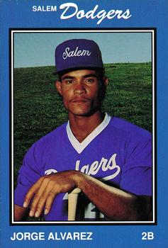 1989 Salem Dodgers #5 Jorge Alvarez Front