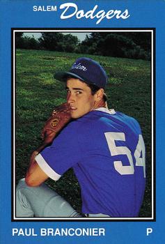 1989 Salem Dodgers #8 Paul Branconier Front