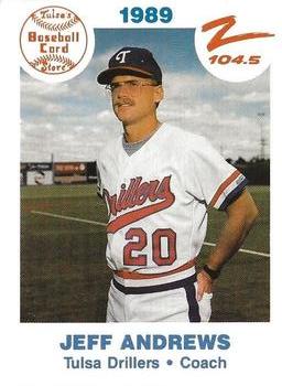1989 Tulsa Drillers #3 Jeff Andrews Front