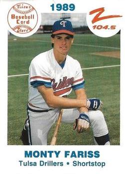 1989 Tulsa Drillers #6 Monty Fariss Front
