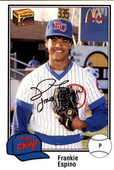 1989 Peoria Chiefs - Gold 200 #3 Frankie Espino Front