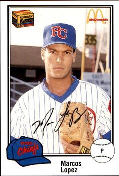 1989 Peoria Chiefs - Gold 200 #4 Marcos Lopez Front