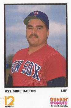 1990 Dunkin' Donuts Pawtucket Red Sox #5 Mike Dalton Front