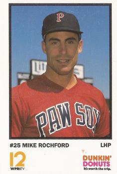 1990 Dunkin' Donuts Pawtucket Red Sox #21 Mike Rochford Front