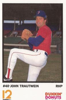 1990 Dunkin' Donuts Pawtucket Red Sox #26 John Trautwein Front