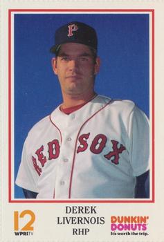 1991 Dunkin' Donuts Pawtucket Red Sox #NNO Derek Livernois Front