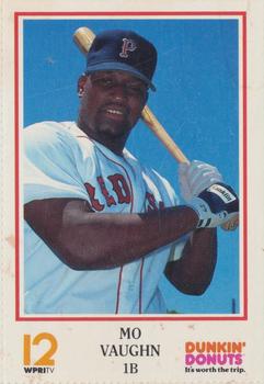 1991 Dunkin' Donuts Pawtucket Red Sox #NNO Mo Vaughn Front