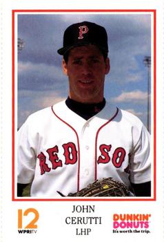 1992 Dunkin' Donuts Pawtucket Red Sox #NNO John Cerutti Front