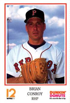 1992 Dunkin' Donuts Pawtucket Red Sox #NNO Brian Conroy Front