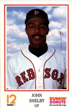 1992 Dunkin' Donuts Pawtucket Red Sox #NNO John Shelby Front