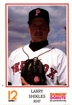 1992 Dunkin' Donuts Pawtucket Red Sox #NNO Larry Shikles Front