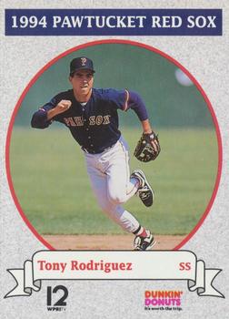 1994 Dunkin' Donuts Pawtucket Red Sox #NNO Tony Rodriguez Front