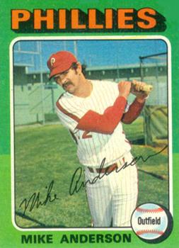 1975 Topps #118 Mike Anderson Front