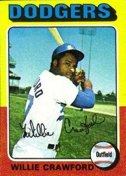 1975 Topps #186 Willie Crawford Front