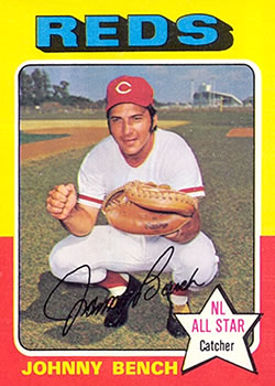 1975 Topps #260 Johnny Bench Front