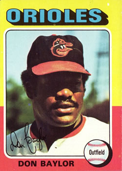 1975 Topps #382 Don Baylor Front