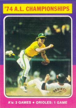 1975 Topps #459 '74 A.L. Championships Front