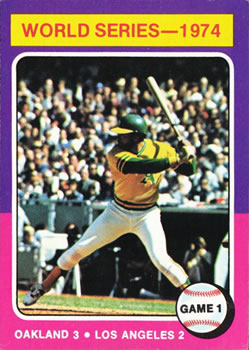 1975 Topps #461 1974 World Series Game 1 Front