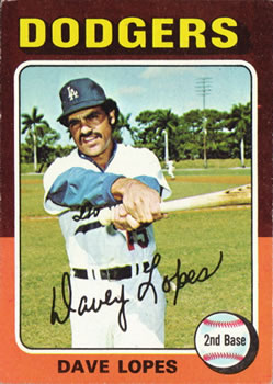 1975 Topps #93 Dave Lopes Front