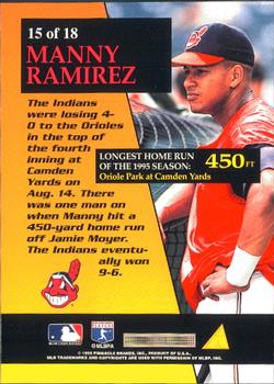 1996 Score - Titanic Taters #15 Manny Ramirez Back