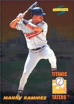 1996 Score - Titanic Taters #15 Manny Ramirez Front