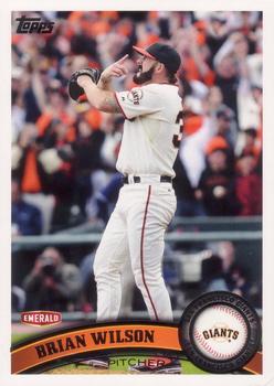 2011 Topps Emerald Nuts San Francisco Giants #SFG12 Brian Wilson Front