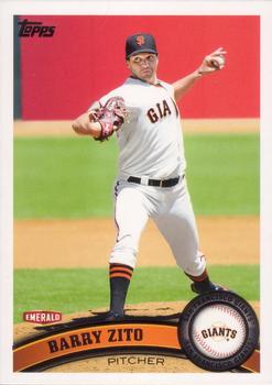 2011 Topps Emerald Nuts San Francisco Giants #SFG13 Barry Zito Front