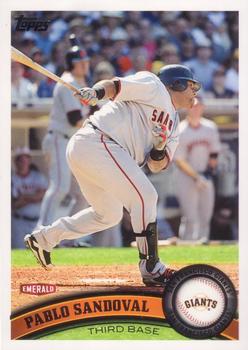 2011 Topps Emerald Nuts San Francisco Giants #SFG20 Pablo Sandoval Front