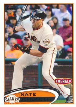 2012 Topps Emerald Nuts San Francisco Giants #SF28 Nate Schierholtz Front