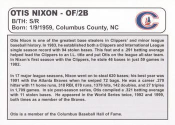 2008 Salute to Columbus Eras #NNO Otis Nixon Back