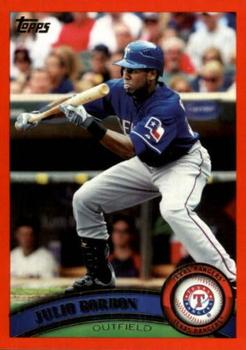 2011 Topps - Red Border #8 Julio Borbon Front