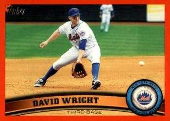 2011 Topps - Red Border #15 David Wright Front