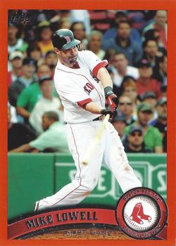 2011 Topps - Red Border #123 Mike Lowell Front