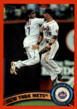 2011 Topps - Red Border #157 New York Mets Front